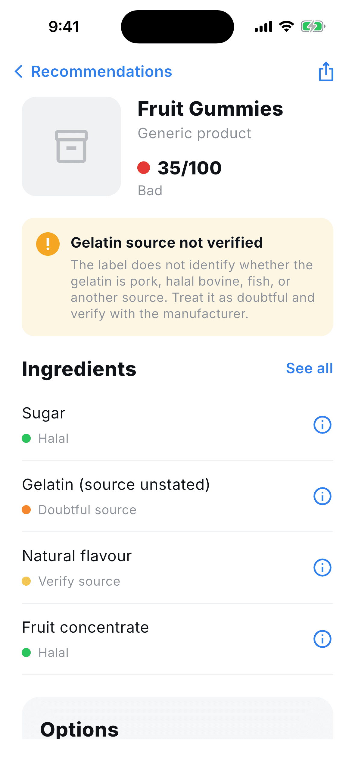 Daleel app screen